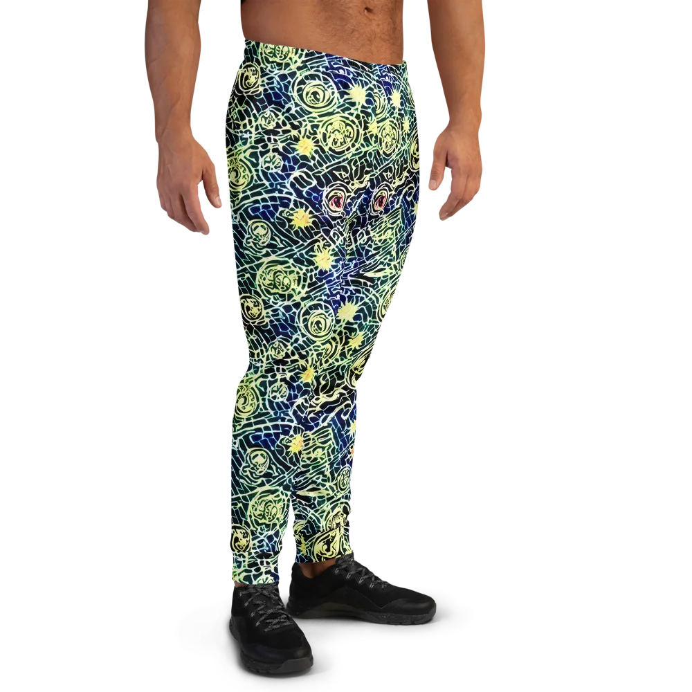 Midnight Watergarden on Men's Joggers — Right