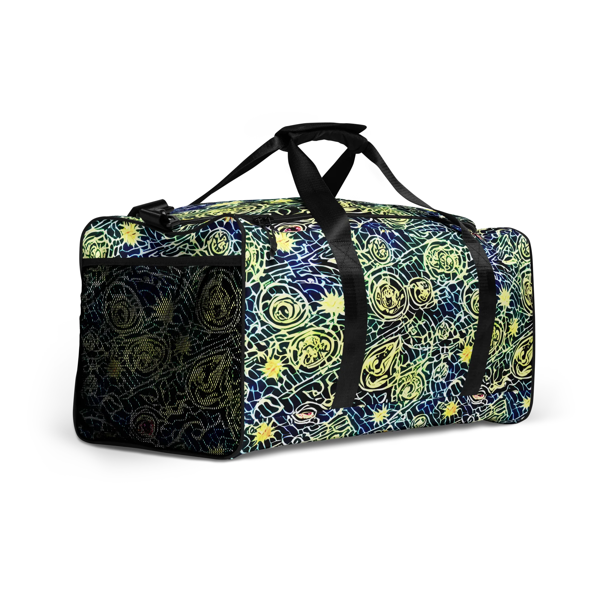 Midnight Watergarden on Duffle Bag — Right Front