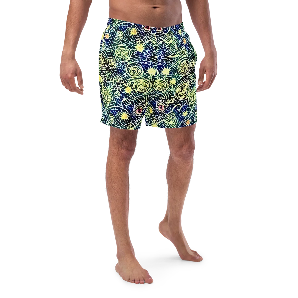 Midnight Watergarden on Swim Trunks — Front