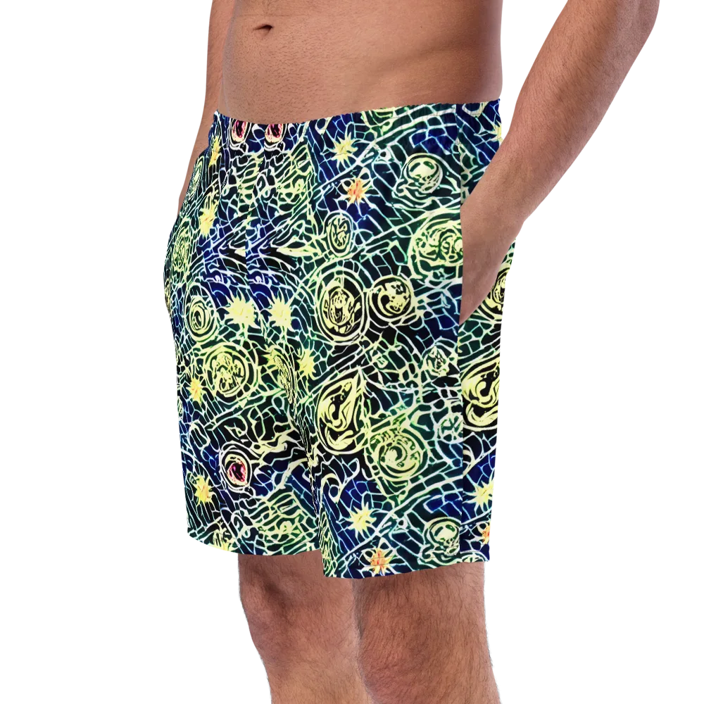 Midnight Watergarden on Swim Trunks — Left Front