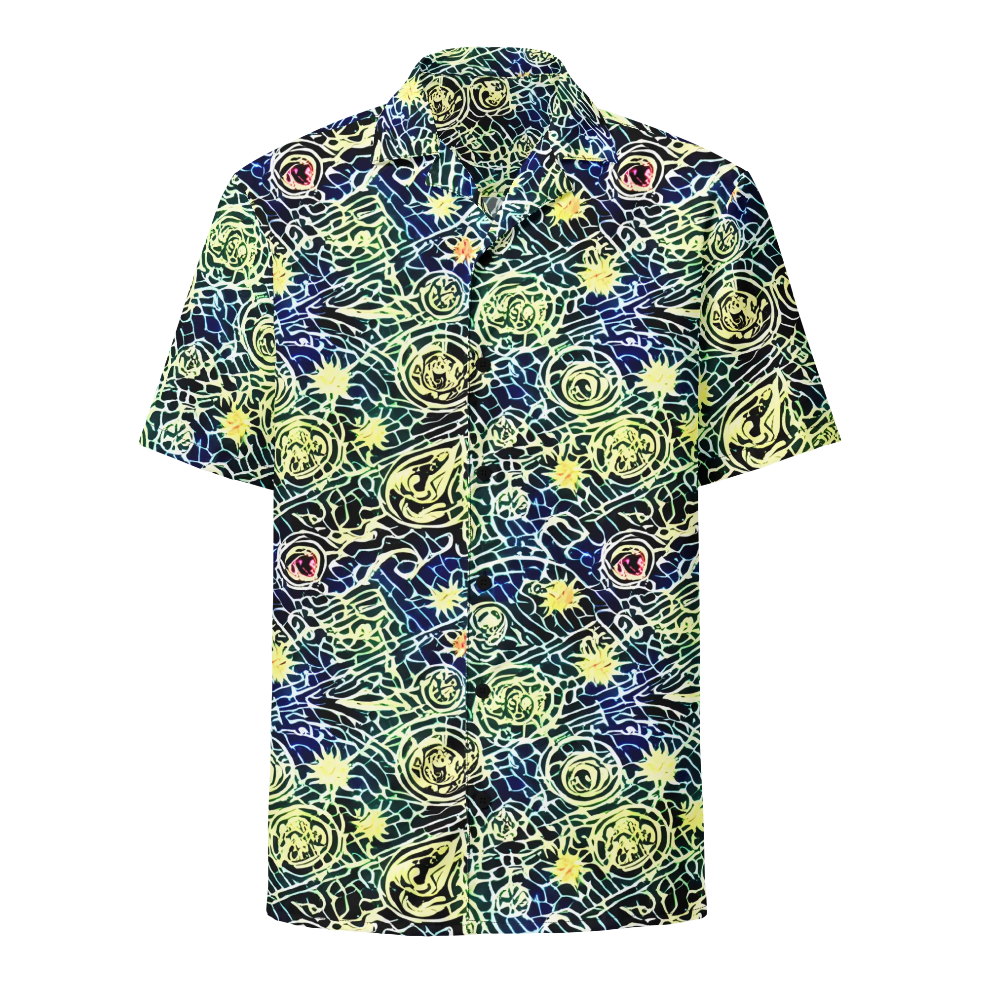 Midnight Watergarden on Button Shirt — Front