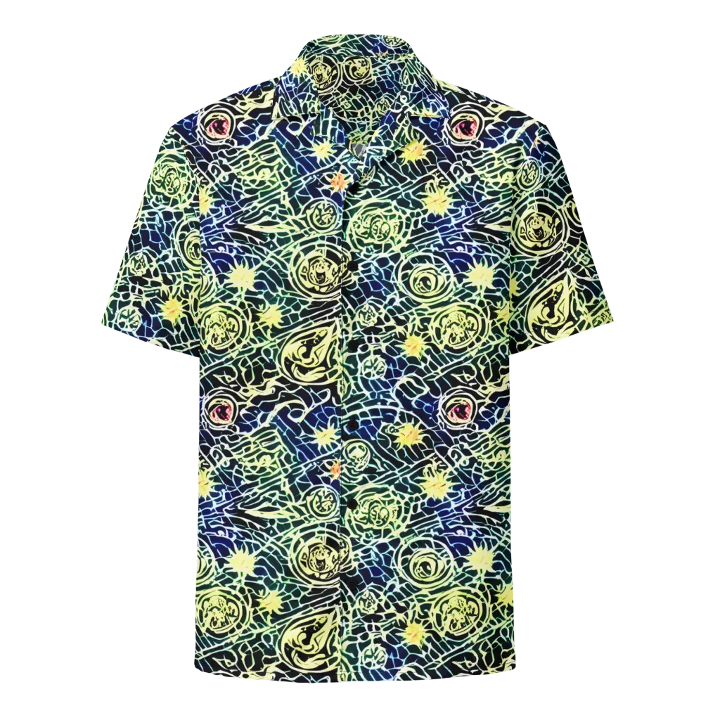 Midnight Watergarden on Button Shirt — Front