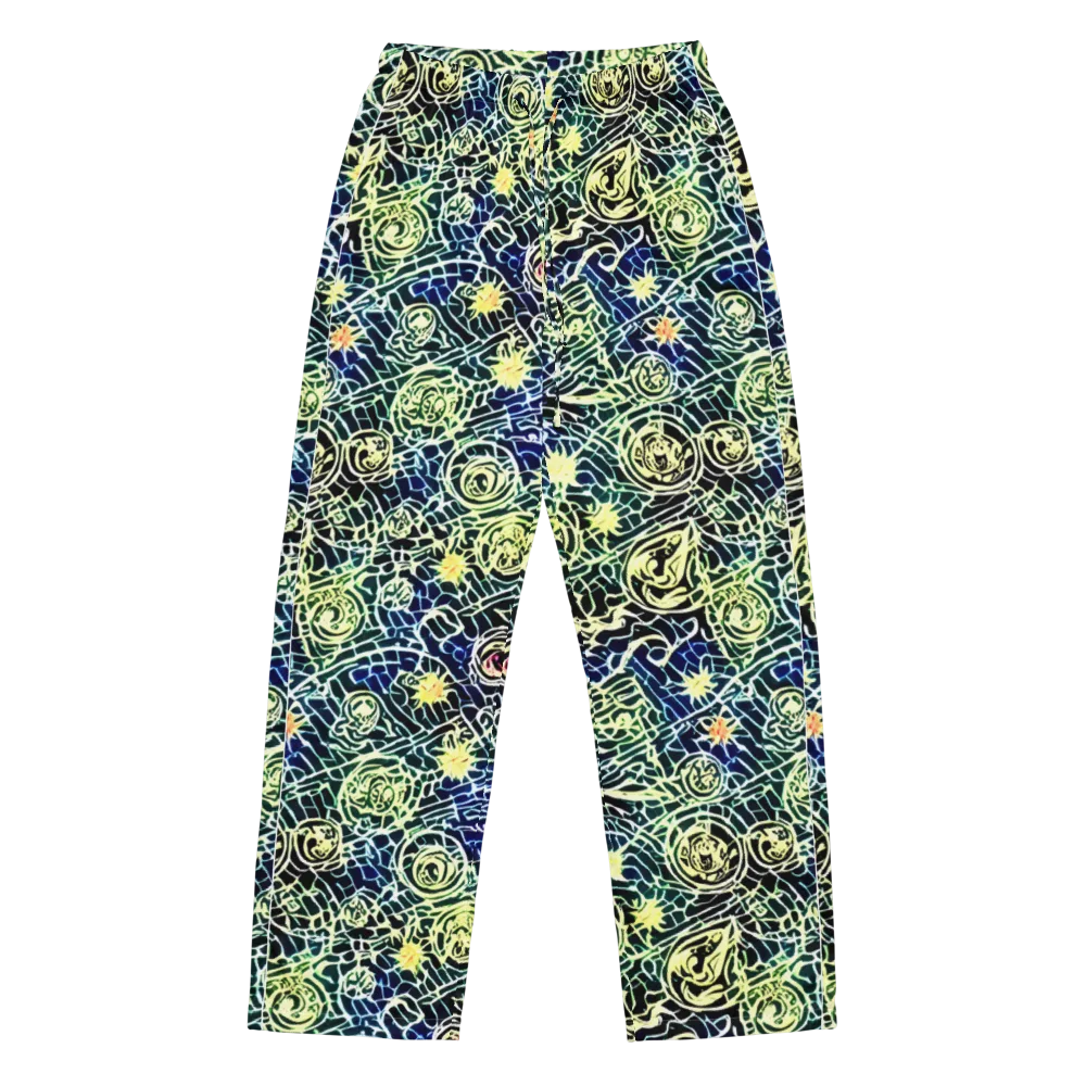 Midnight Watergarden on Women's Pajama Pants — Front