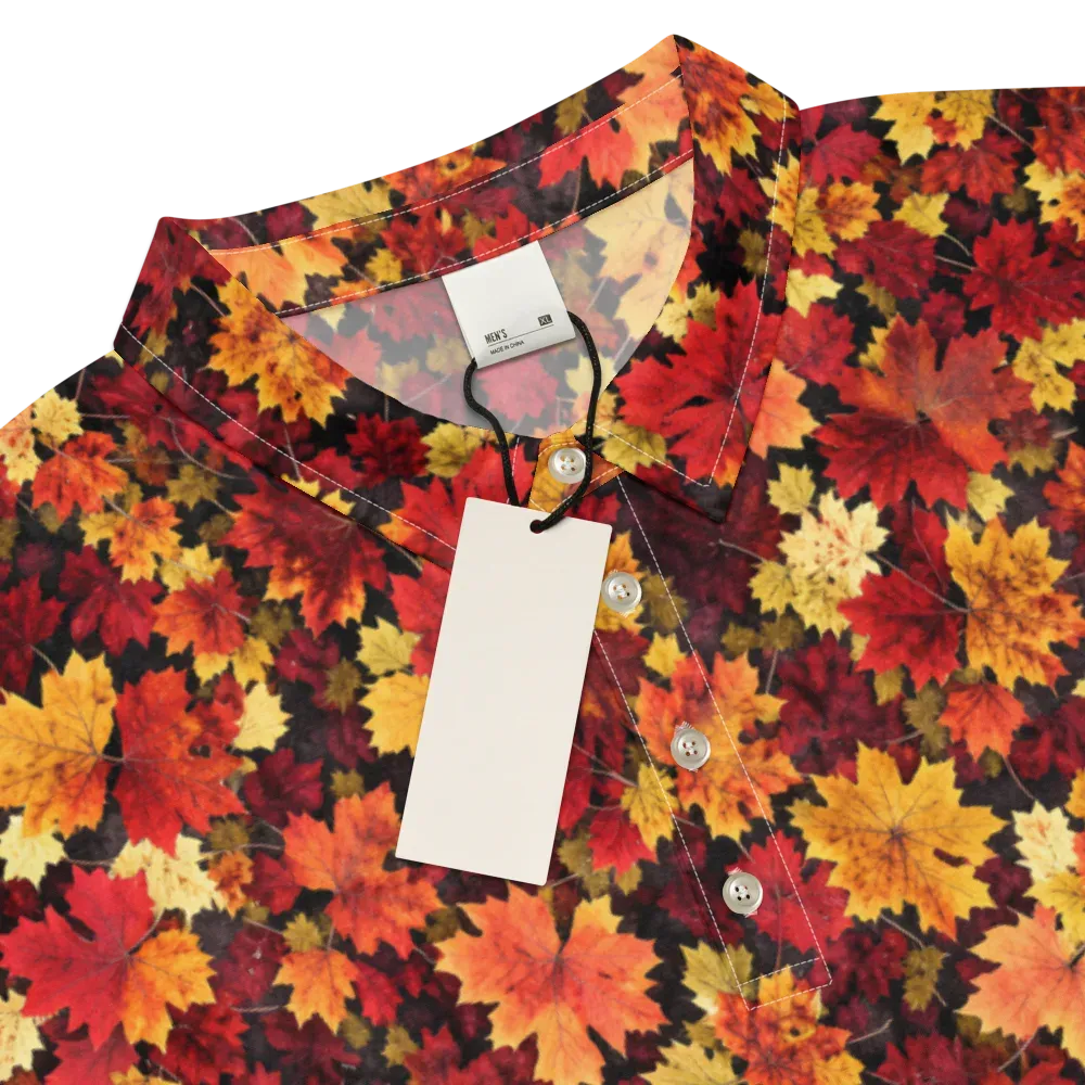 Falling Gold on Men's Slim Fit Polo Shirt — Product details