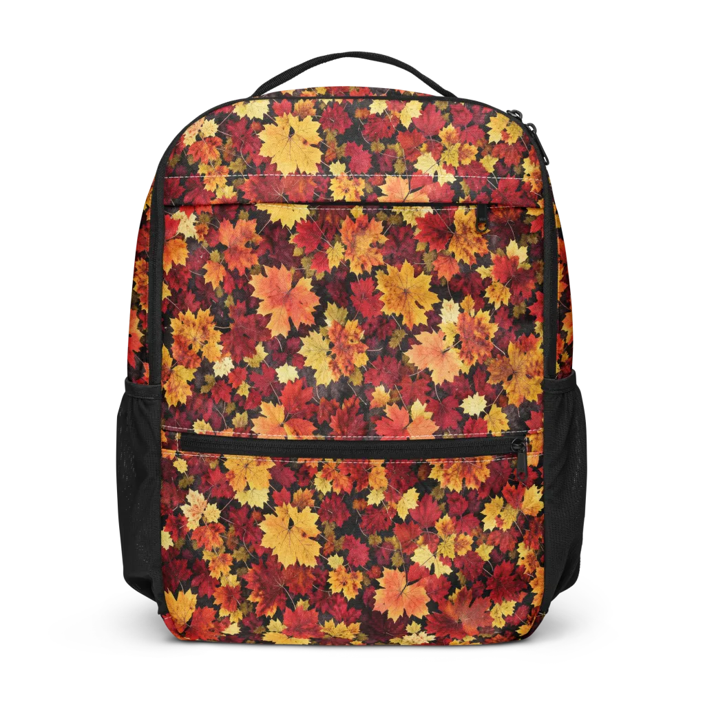 Falling Gold on Utility Backpack — Front