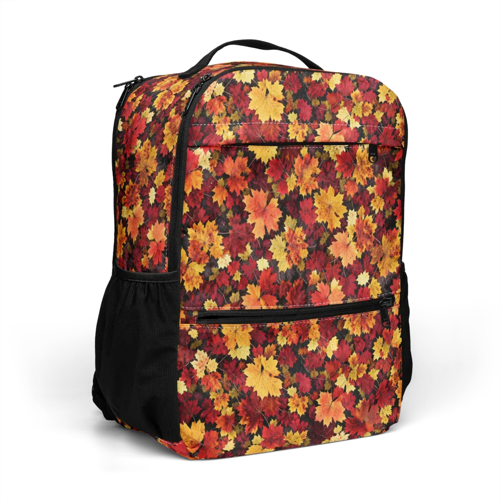 Falling Gold on Utility Backpack — Right Front