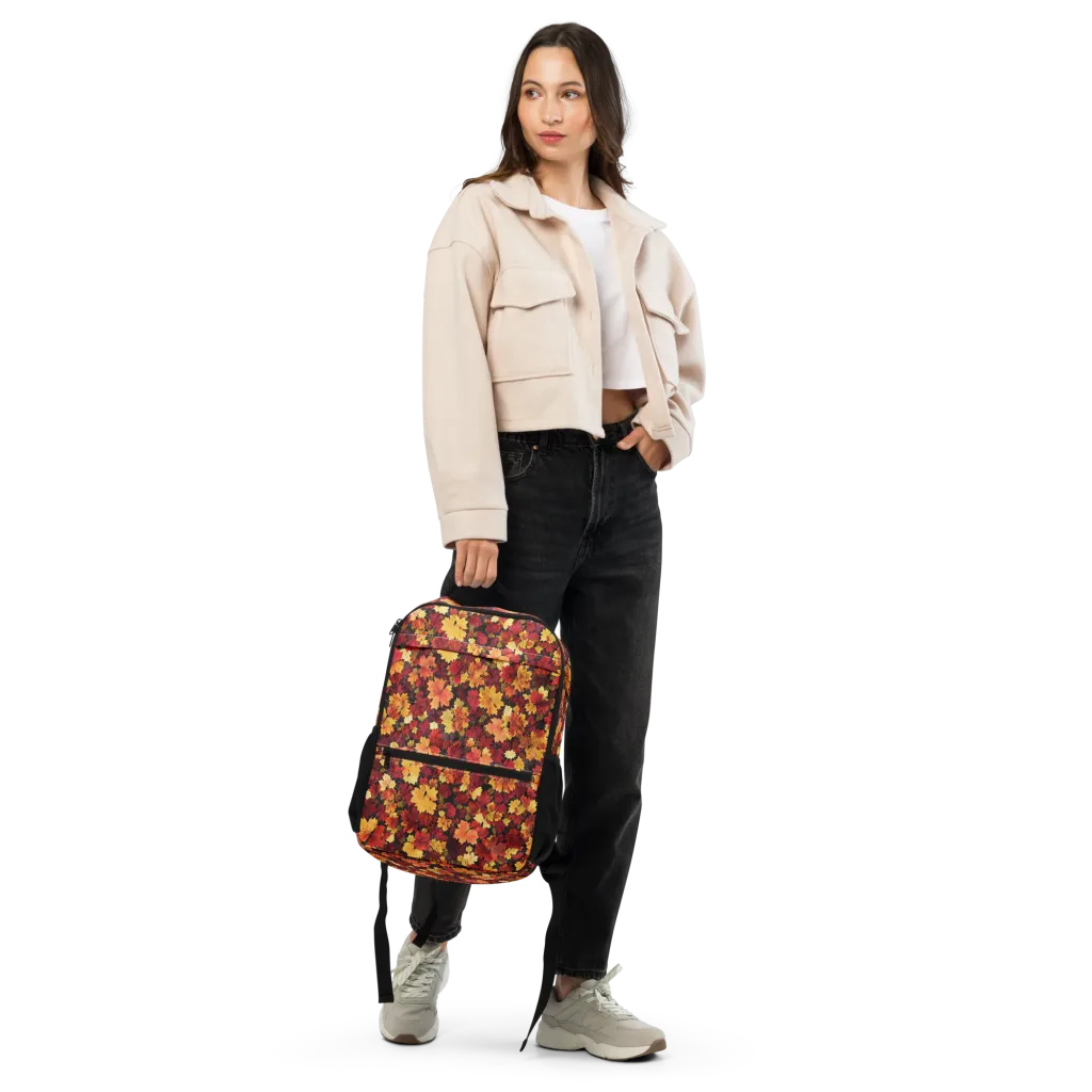 Falling Gold on Utility Backpack — Front