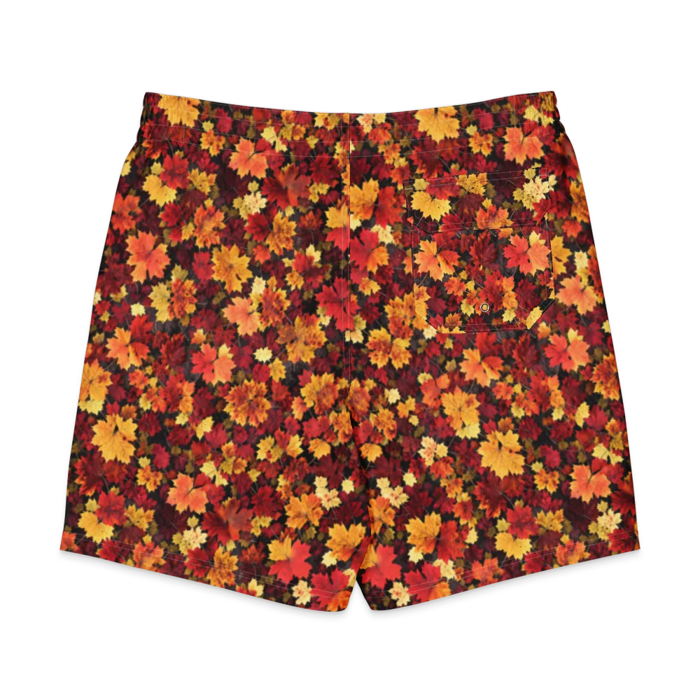 Falling Gold on Men's Board Shorts — Back