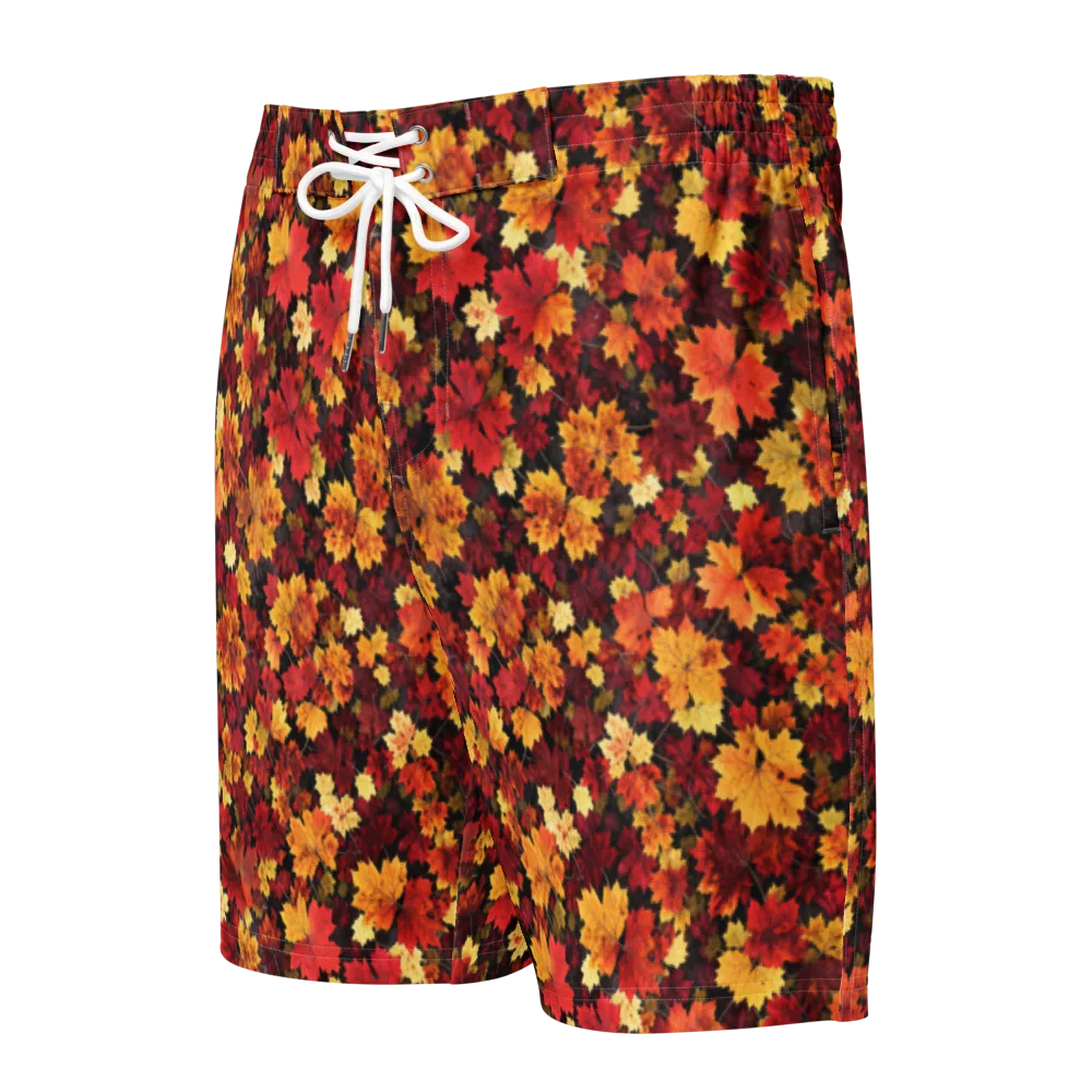 Falling Gold on Men's Board Shorts — Front