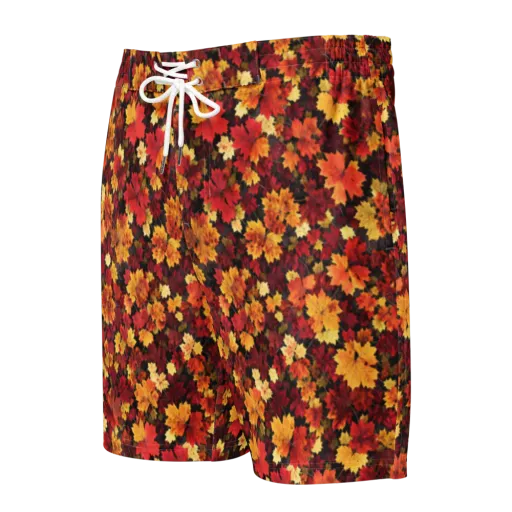 Falling Gold on a Men's Board Shorts