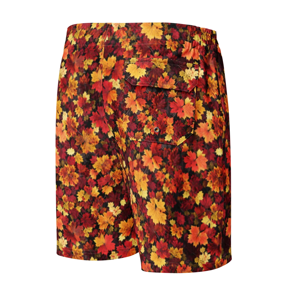 Falling Gold on Men's Board Shorts — Back
