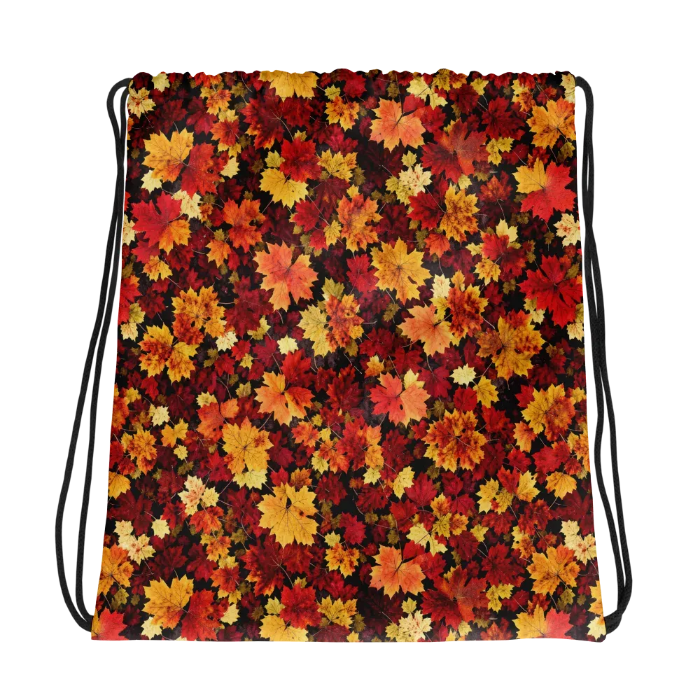 Falling Gold on Drawstring Bag — Photo