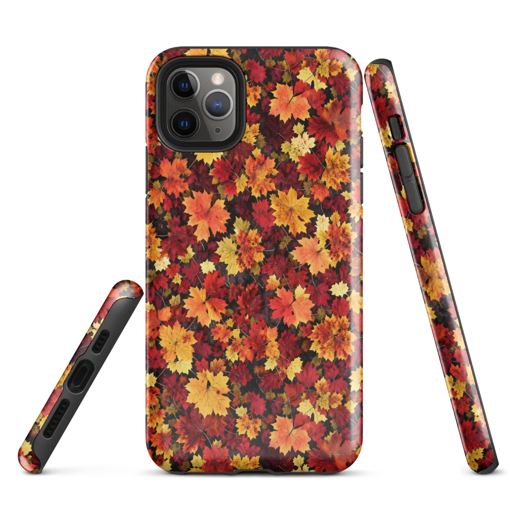 Falling Gold on Tough Case for iPhone® — Front