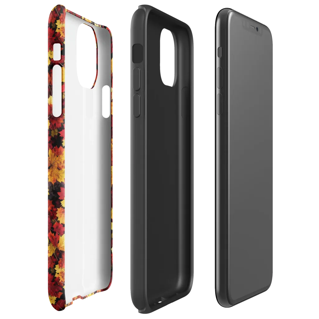 Falling Gold on Tough Case for iPhone® — Right