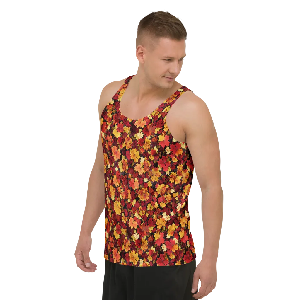 Falling Gold on Men's Tank Top — Left Front