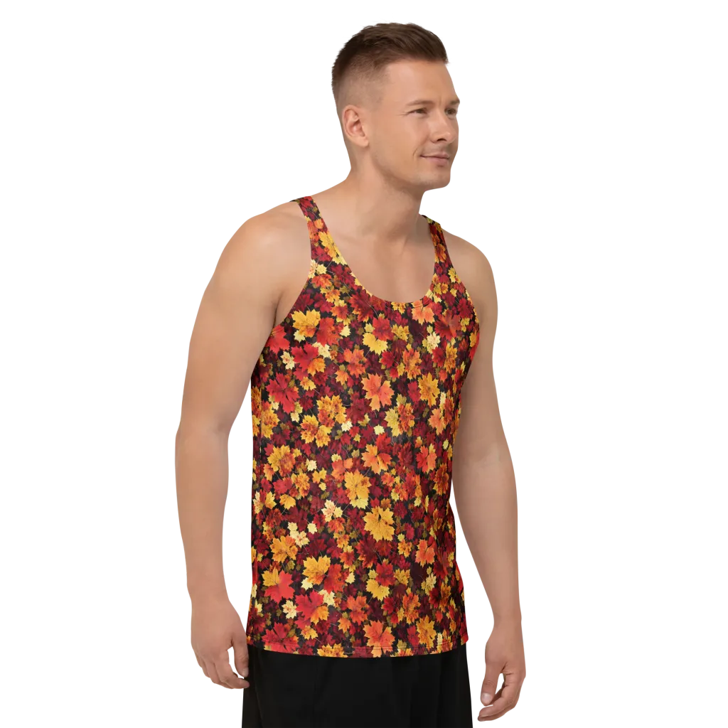 Falling Gold on Men's Tank Top — Right Front