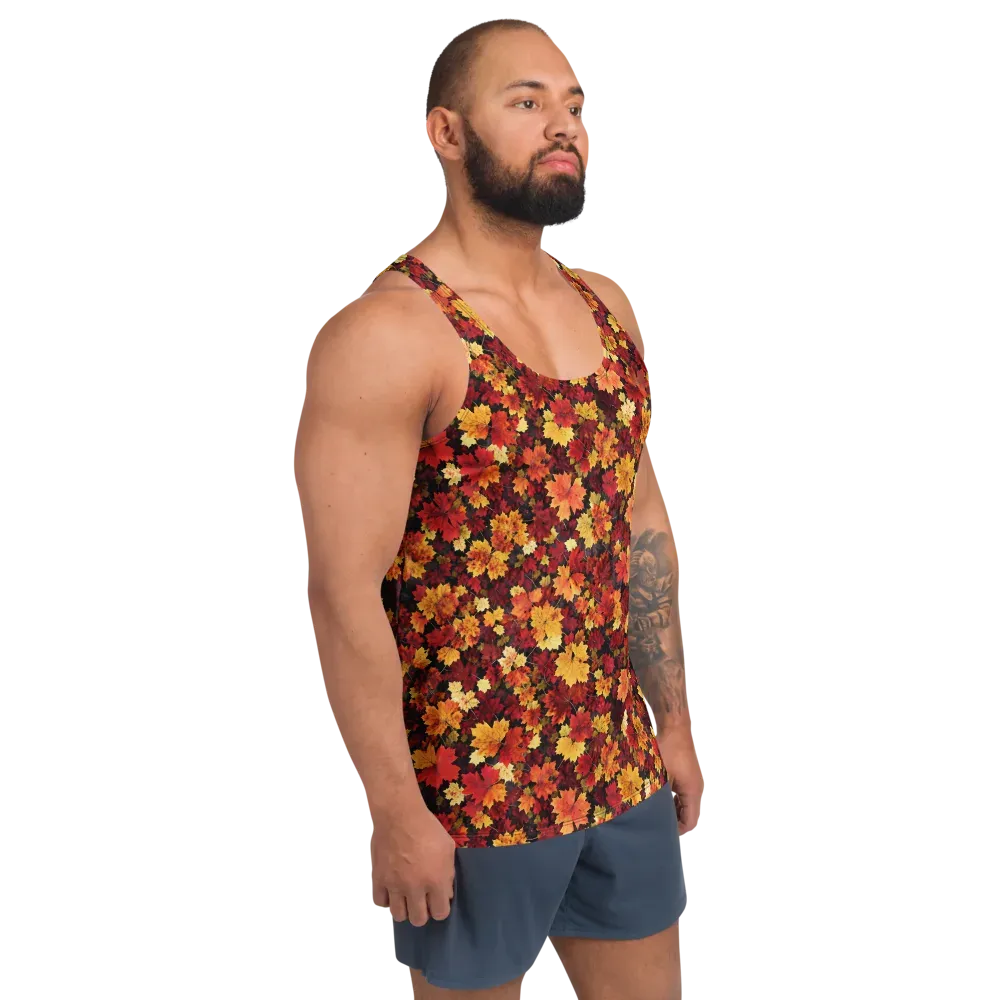 Falling Gold on Men's Tank Top — Right Front