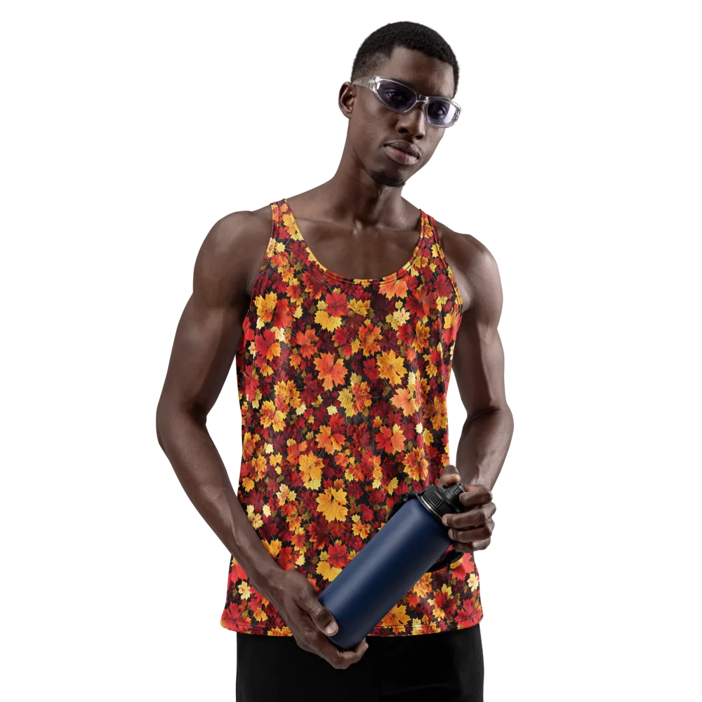 Falling Gold on Men's Tank Top — Front