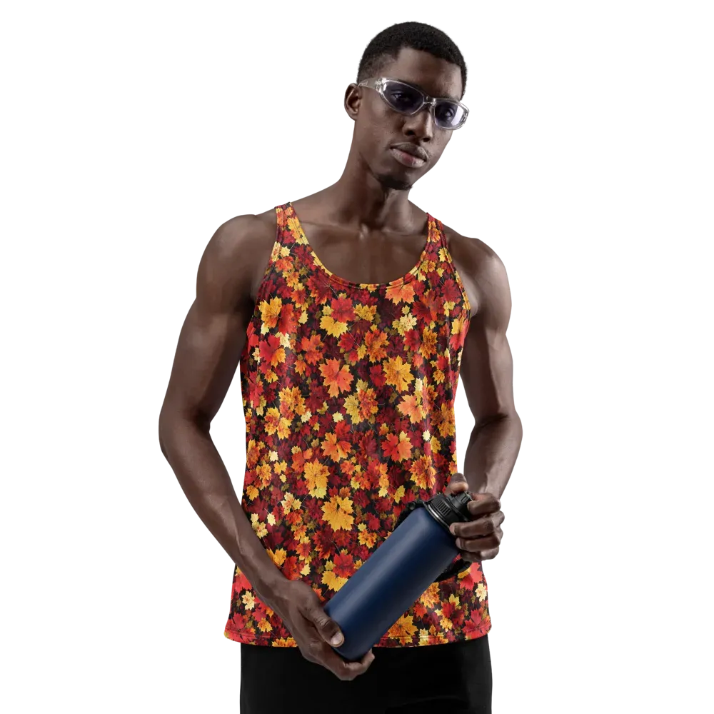 Falling Gold on Men's Tank Top — Front