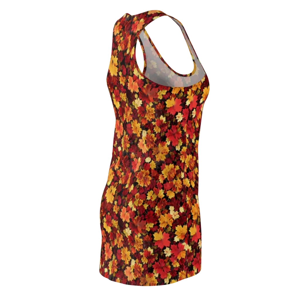 Falling Gold on Racerback Dress — Back Side
