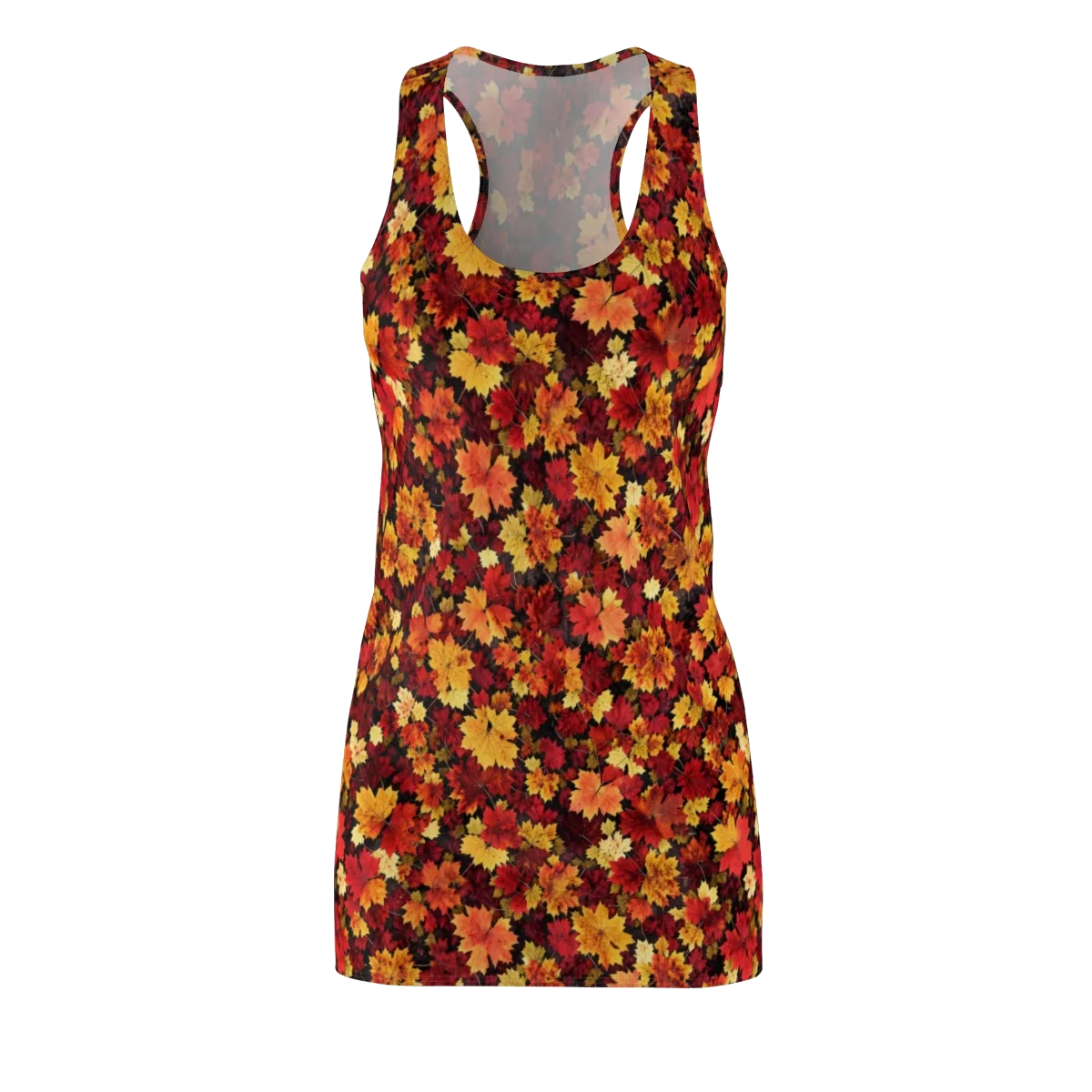 Falling Gold on Racerback Dress — Front