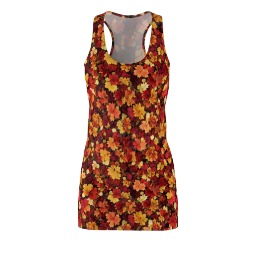 Falling Gold on a Racerback Dress