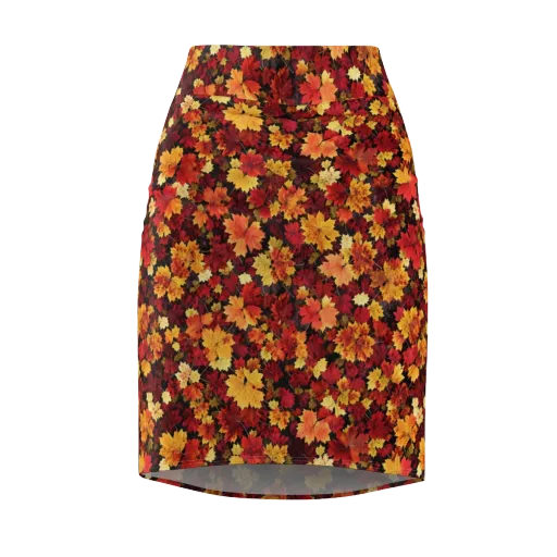 Falling Gold on a Pencil Skirt