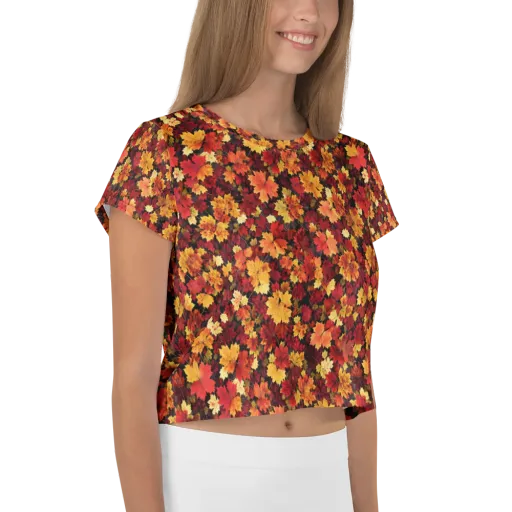 Falling Gold on a Crop Tee