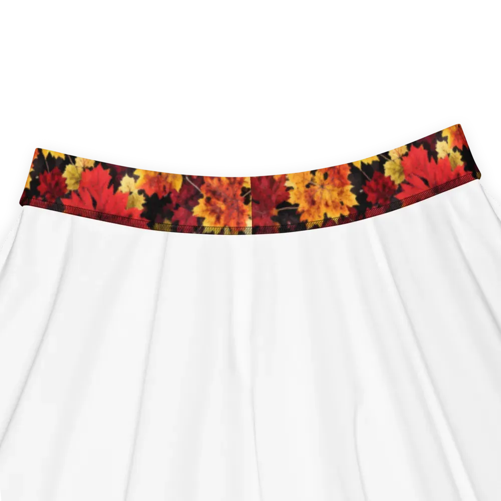 Falling Gold on Skater Skirt — Product details