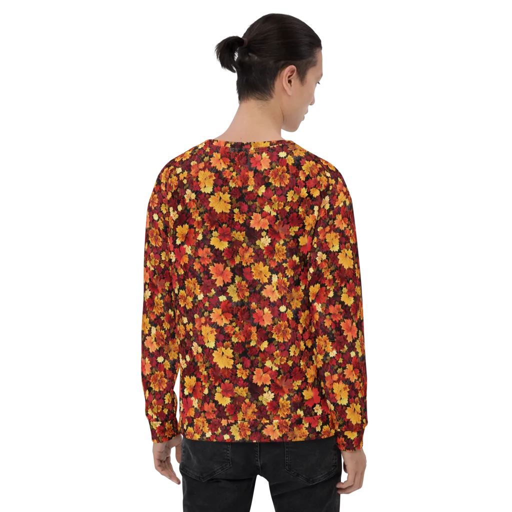 Falling Gold on Sweatshirt — Back
