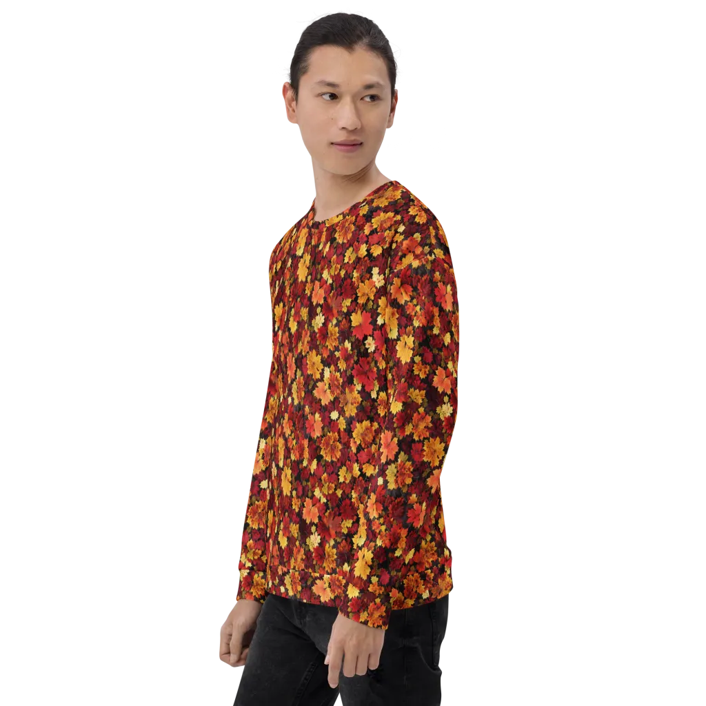 Falling Gold on Sweatshirt — Left Front