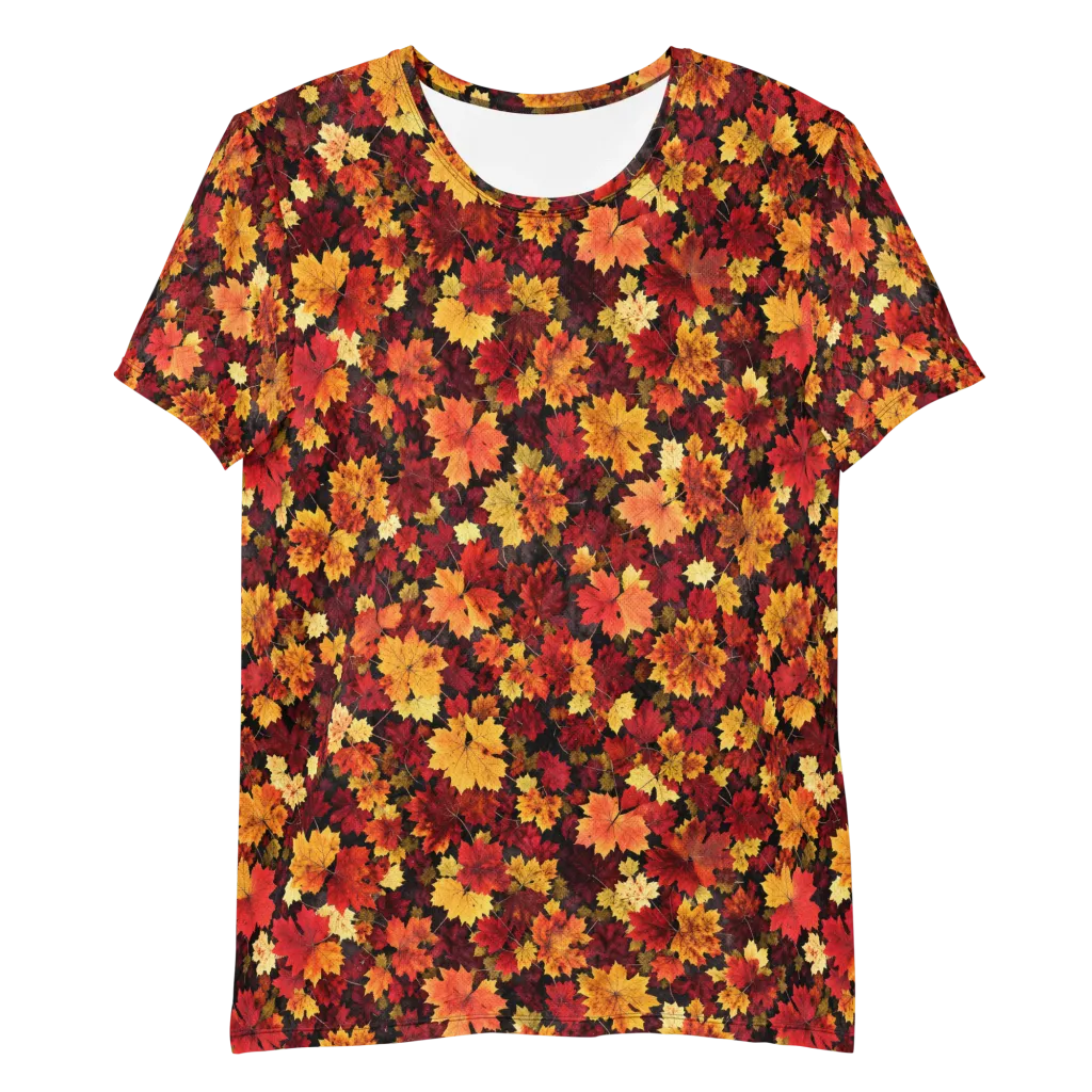 Falling Gold on Men's Athletic T-Shirt — Front
