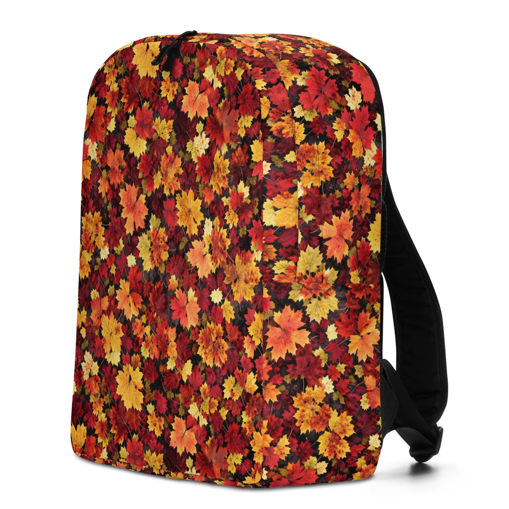 Falling Gold on Minimalist Backpack — Left