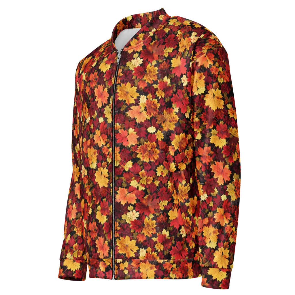 Falling Gold on Bomber Jacket — Left Front