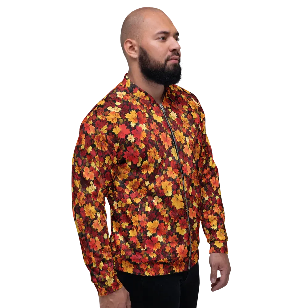 Falling Gold on Bomber Jacket — Right