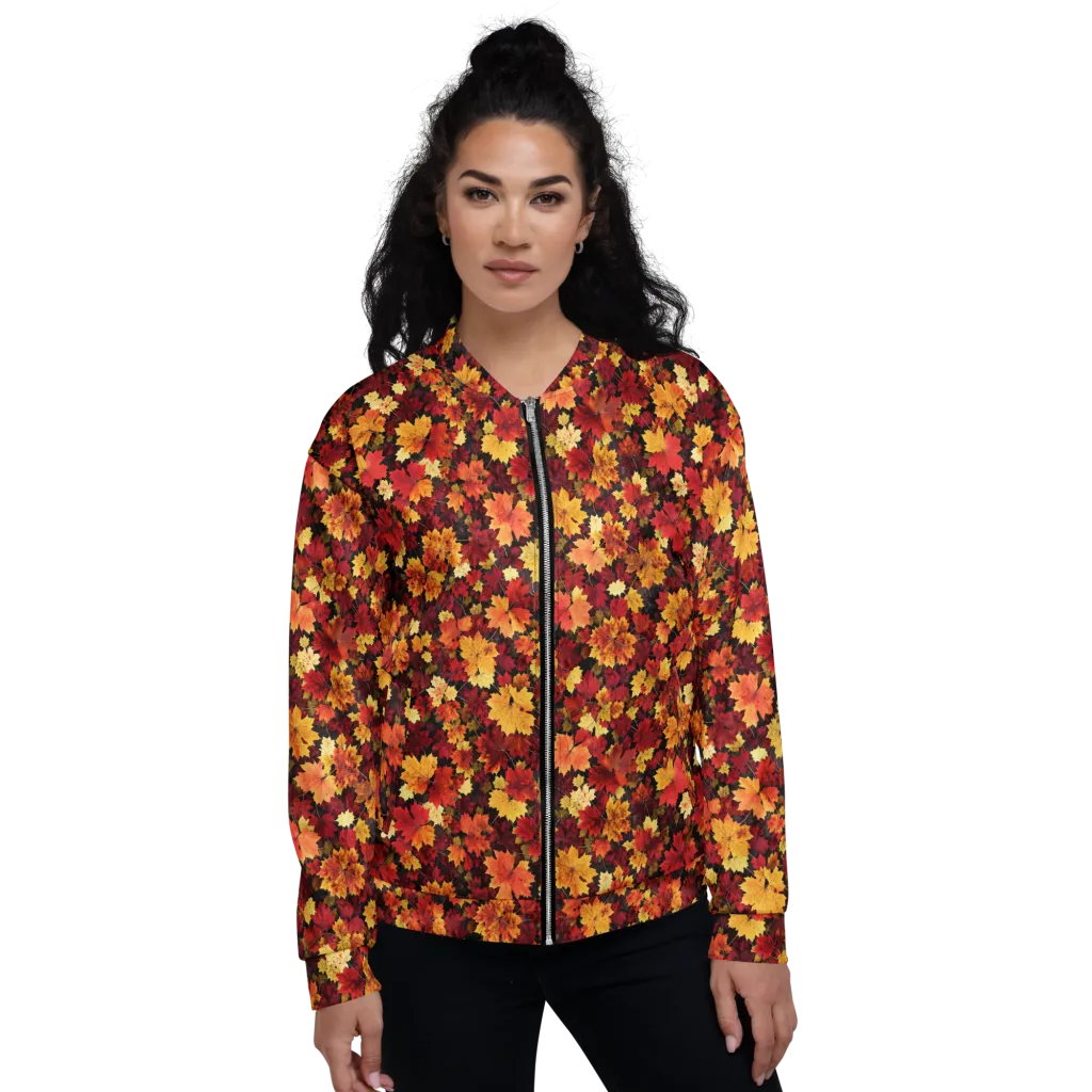Falling Gold on Bomber Jacket — Front