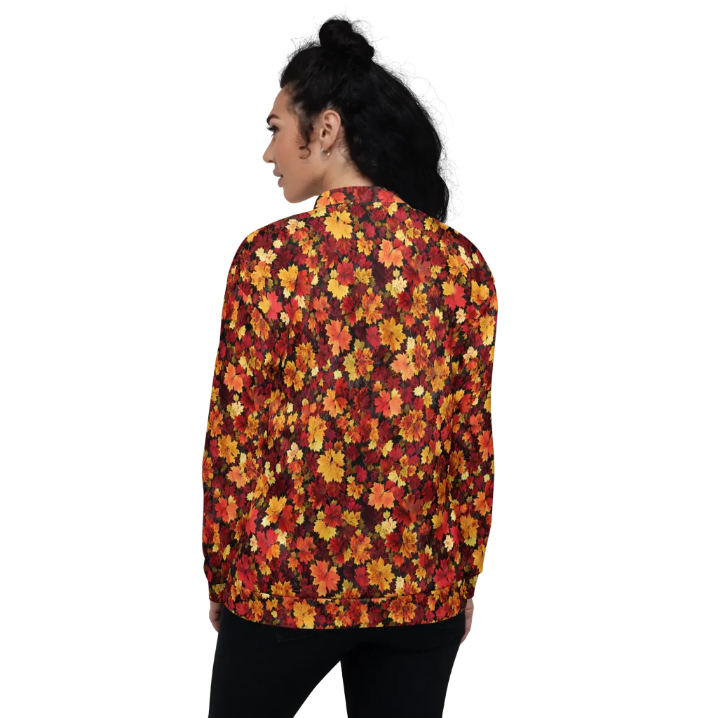 Falling Gold on Bomber Jacket — Back