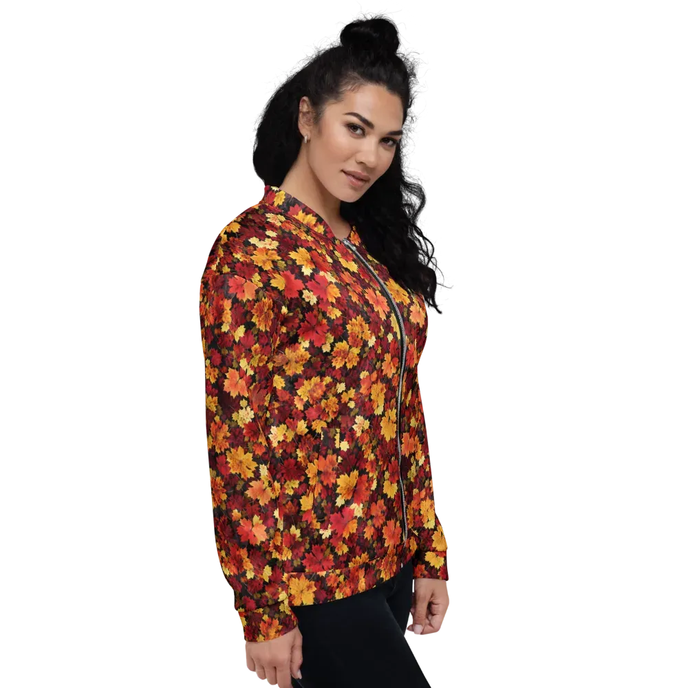 Falling Gold on Bomber Jacket — Right