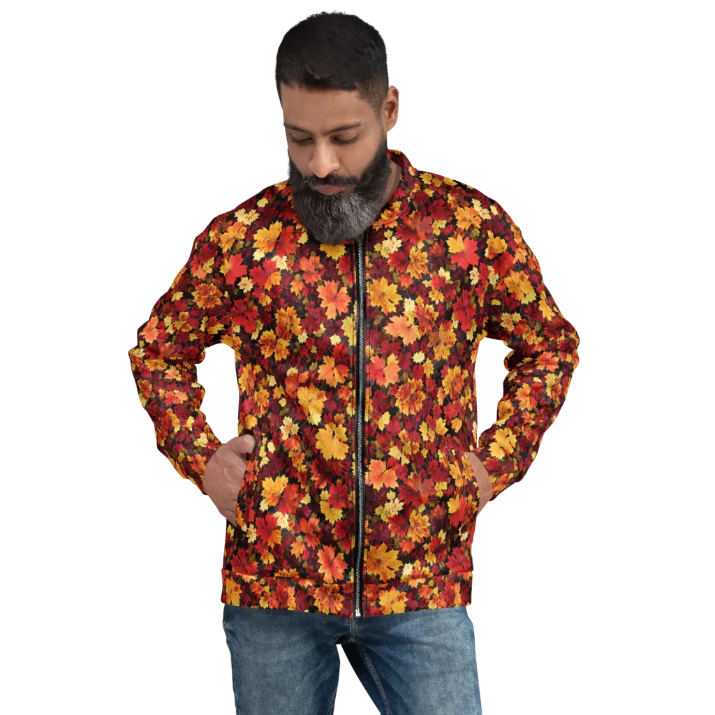 Falling Gold on Bomber Jacket — Front