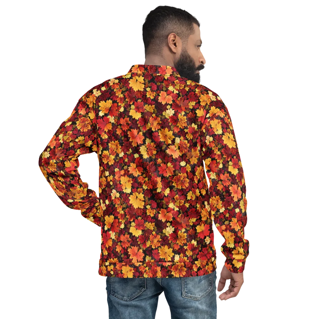 Falling Gold on Bomber Jacket — Back