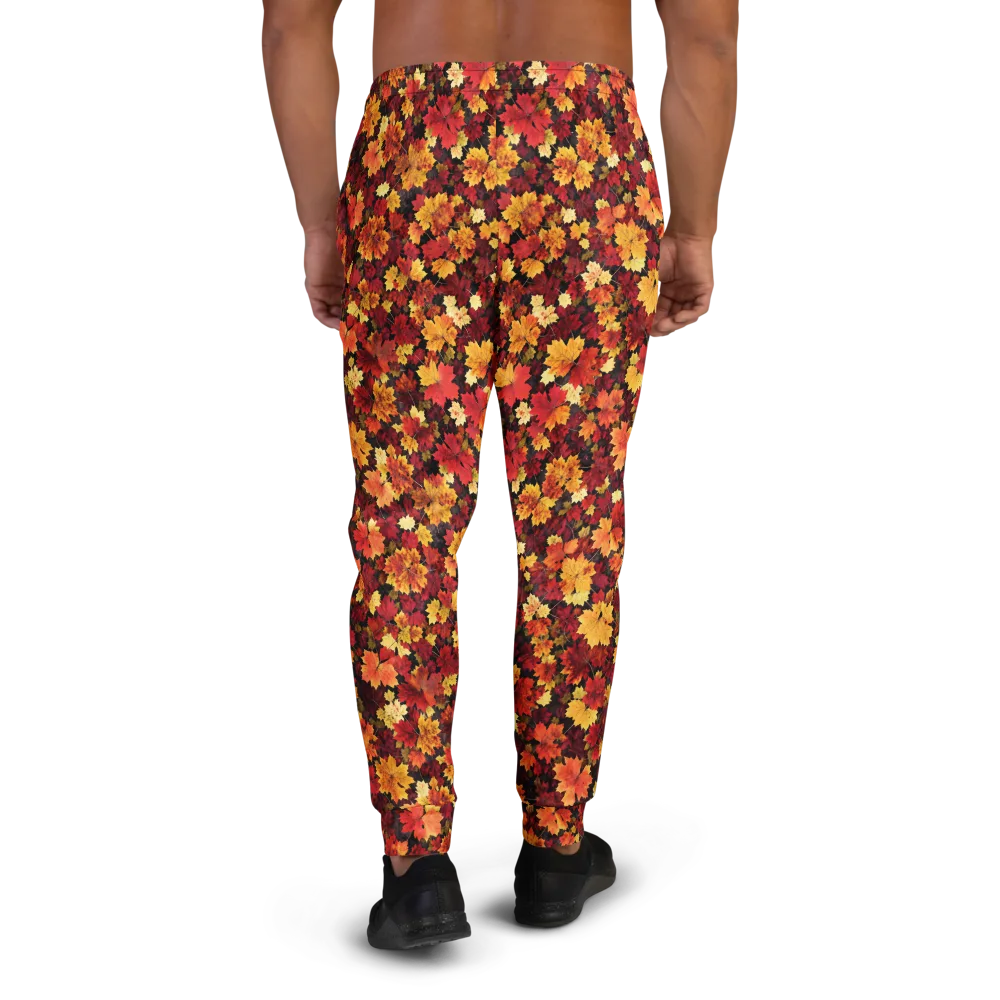 Falling Gold on Men's Joggers — Back