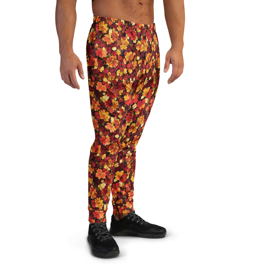 Falling Gold on Men's Joggers — Right