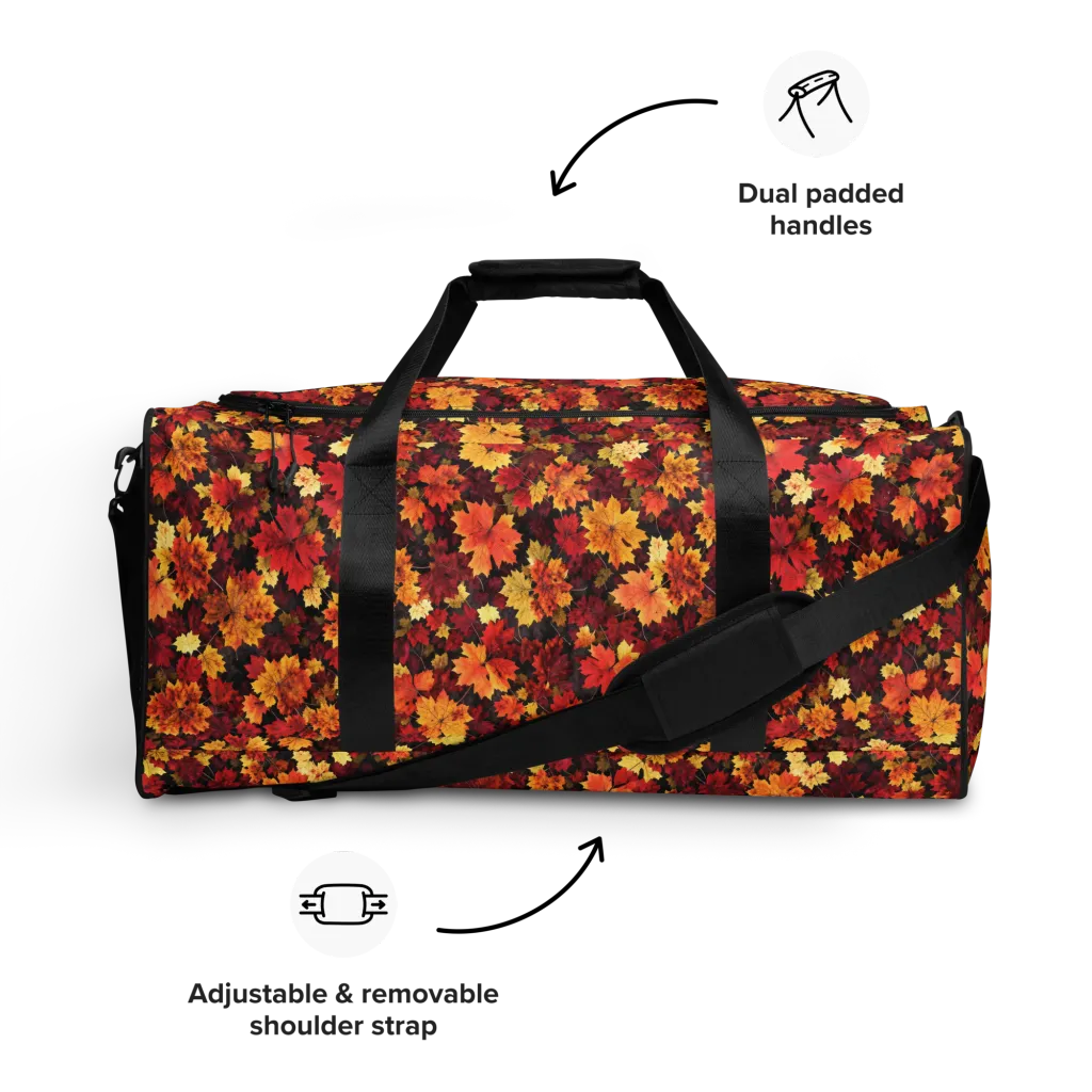 Falling Gold on Duffle Bag — Front