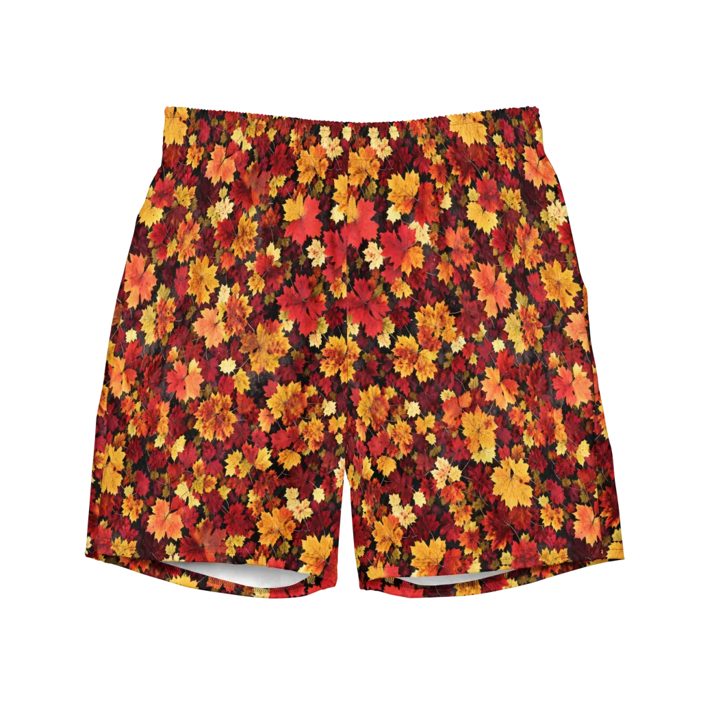 Falling Gold on Swim Trunks — Front