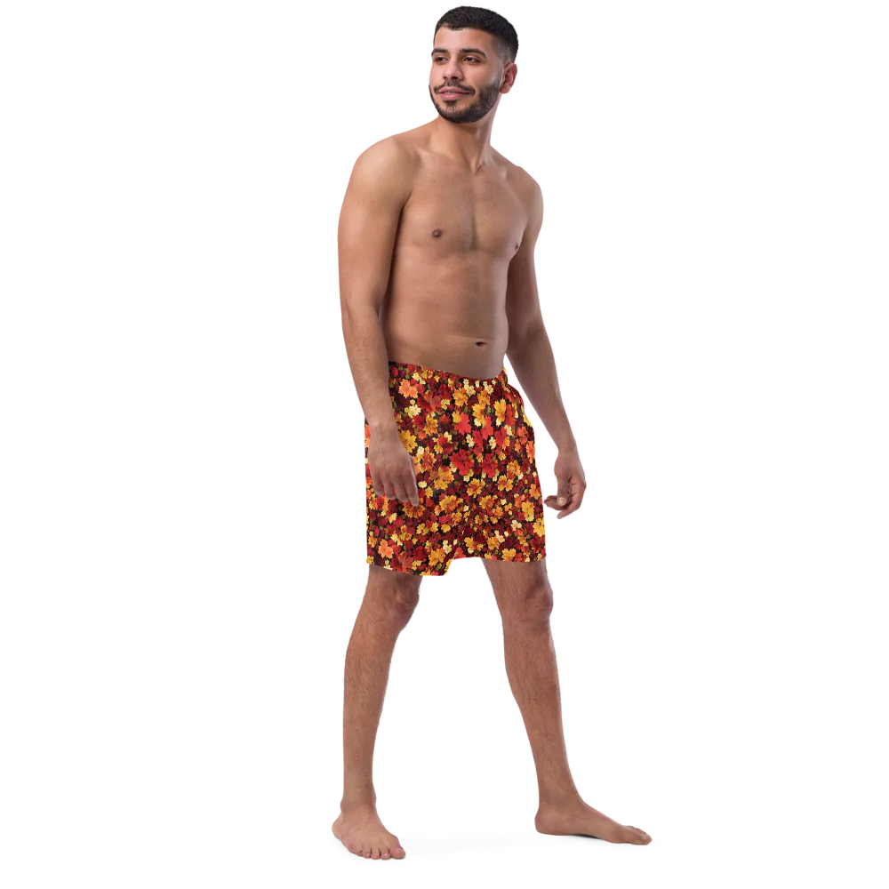 Falling Gold on Swim Trunks — Right Front