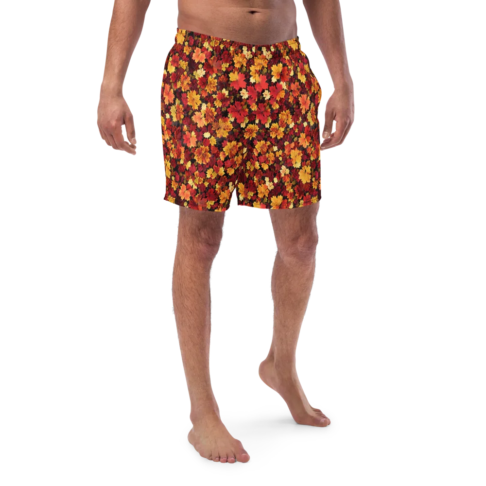 Falling Gold on Swim Trunks — Front