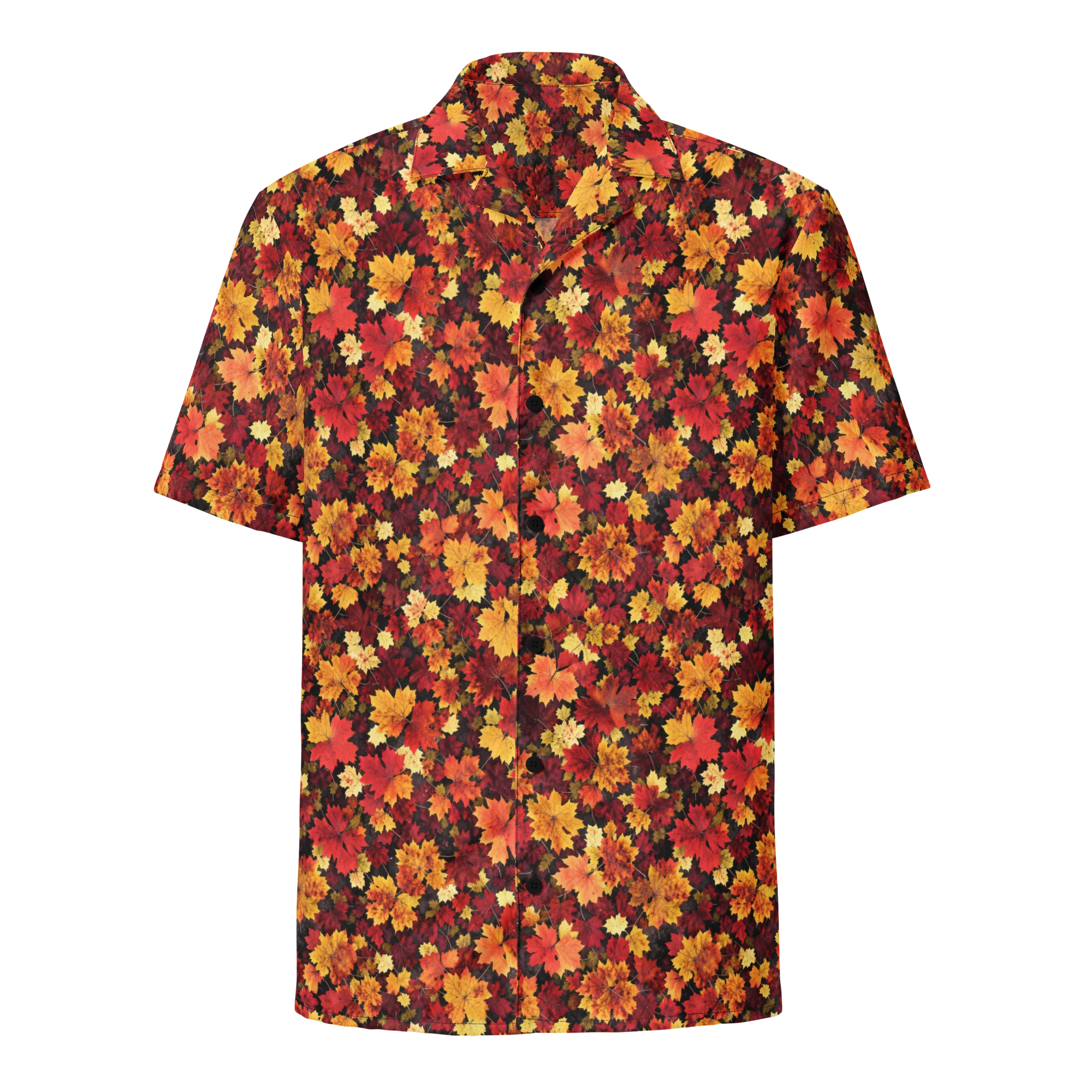 Falling Gold on Button Shirt — Front