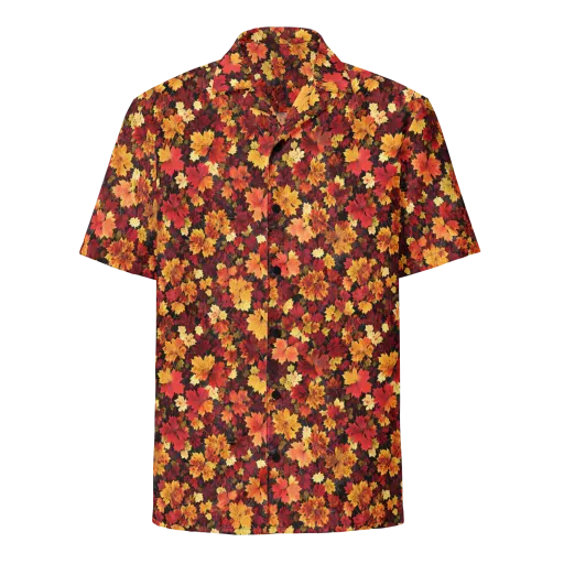 Falling Gold on a Button Shirt
