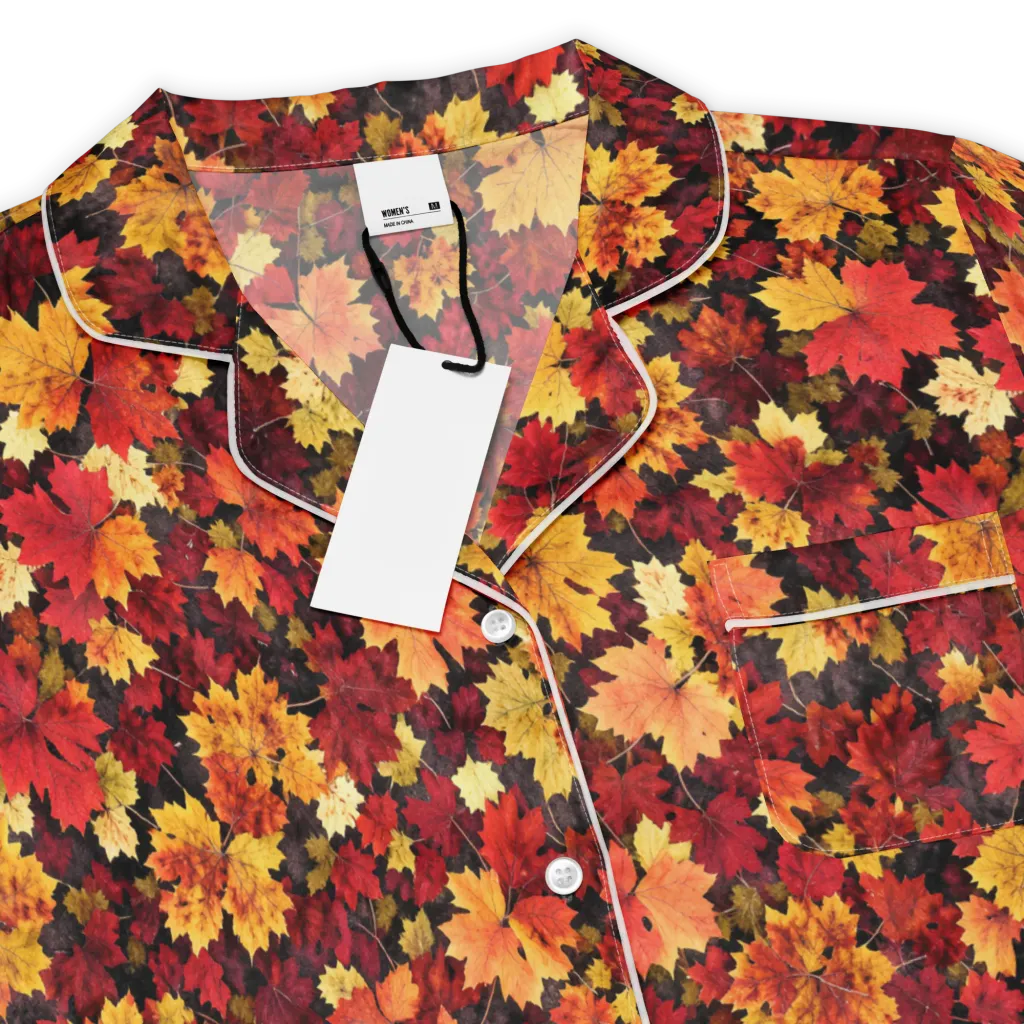 Falling Gold on Women's Short Sleeve Pajama Top — Product details