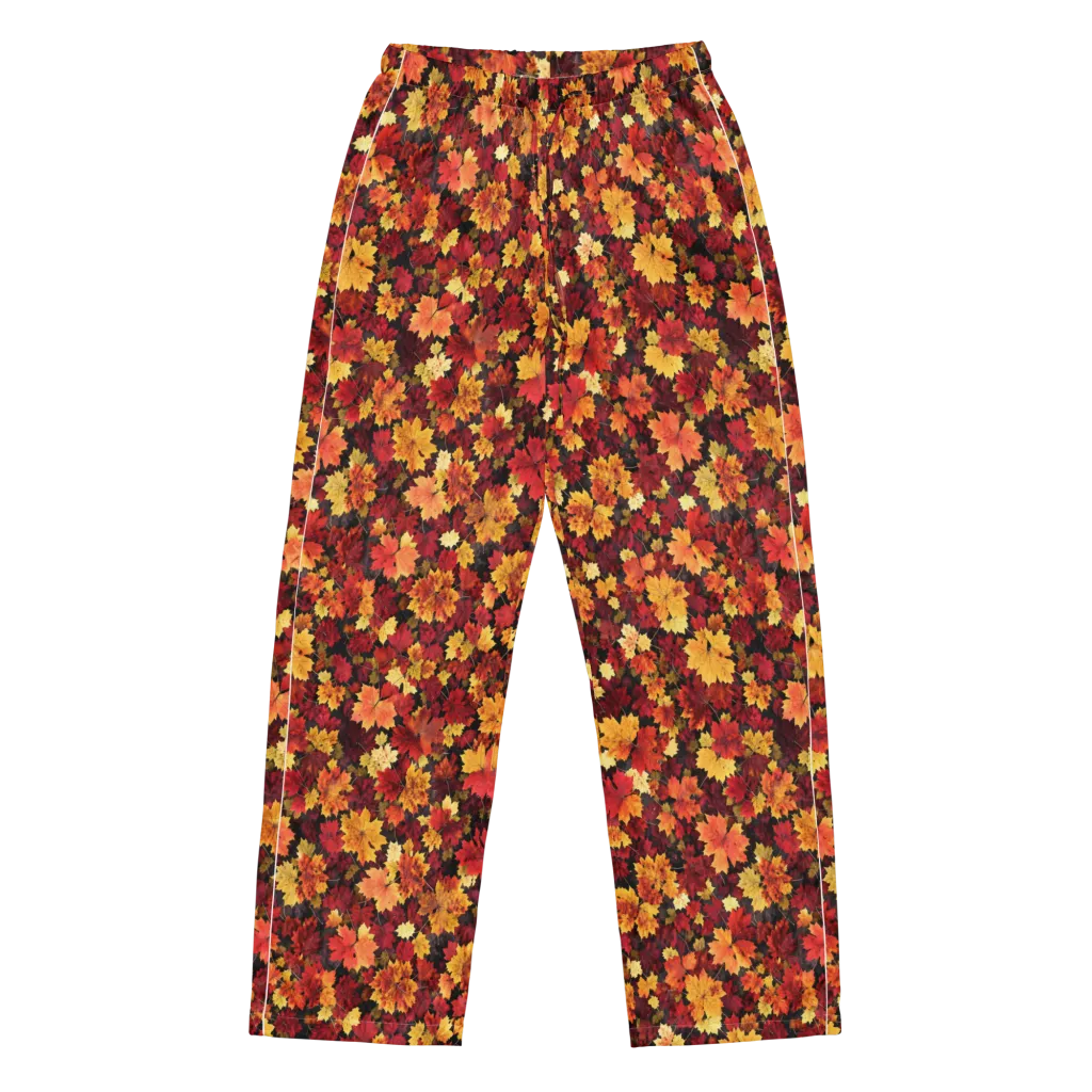 Falling Gold on Women's Pajama Pants — Front